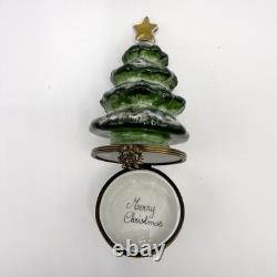 Peint Main Limoges France Chamart Christmas Trinket Box Vintage/Antique Video