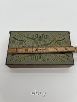 Piero Fornesitti Vintage Wooden Trinket Box With Brass Hardware, Italian MCM