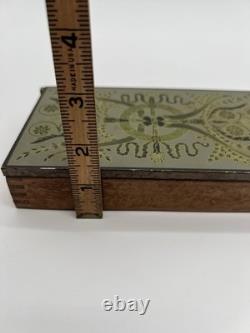 Piero Fornesitti Vintage Wooden Trinket Box With Brass Hardware, Italian MCM