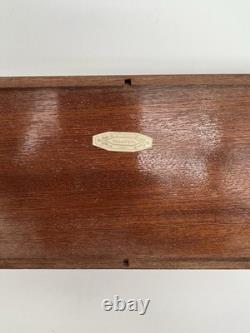 Piero Fornesitti Vintage Wooden Trinket Box With Brass Hardware, Italian MCM