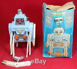 Play Value Mr Monster Robot with Box 1970 Hong Kong Plastic Vintage