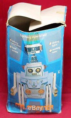 Play Value Mr Monster Robot with Box 1970 Hong Kong Plastic Vintage
