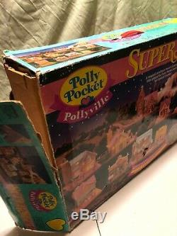 Polly Pocket Bluebird 1994 Vtg Pollyville Set W Box New Dolls Cafe Toys Pets Lot