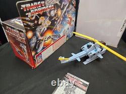 Preowned Whirl 1985 Vintage G1 Transformers Toy/Instr/Box (Great shape!)