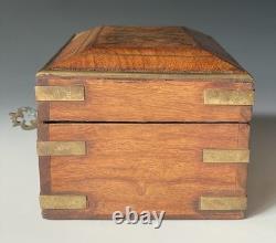 RARE Antique Victorian Era Indian 1900s Inlaid Wooden Perfume Bottle Lock Box
