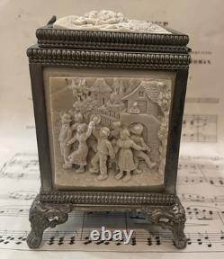 RARE Large Antique French Petrifying Well Jewelry Box c1900