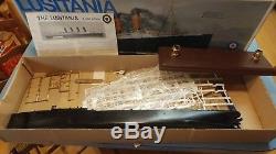 RARE Old Vintage Entex Lusitania Passenger Ship Model Kit Unassembled Box 1/350