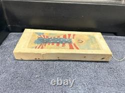 RARE RARE Vintage Early 1900's Patrotic Box withOld Ephemera Envelopes Found Insid