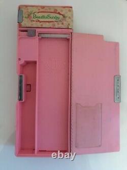 RARE VINTAGE 1980s KUTSUWA BEAUTIFUL SUNDAY 3 DOOR BOX PENCIL CASE COLLECTIBLE