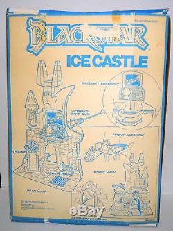 RARE Vintage 1983 Galoob Blackstar Ice castle FILMATION 95% inA+ BOX With5 FIGURES