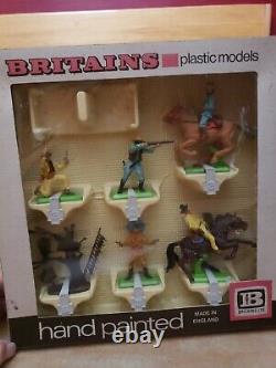 RARE Vintage Britains Plastic Model Set 7646 Cowboys NEW IN BOX