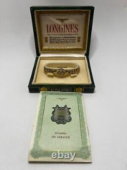 RARE! Vintage Longines 10K Gold-Filled Women's Watch with Original Box and Papers