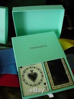RARE Vintage TIFFANY Boxed Set Playing Game Cards Poker Bridge NEW IN PLASTIC