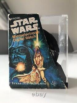 Rare 1977 Vintage Texas Instruments Star Wars LED Watch Working Boxed VGC Used