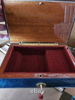 Rare Italian Vintage jewelry Box with Key