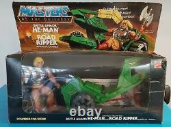 Rare Motu vintage gift two pack Battle Armor Hr man and Road Ripper box complete