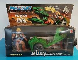 Rare Motu vintage gift two pack Battle Armor Hr man and Road Ripper box complete