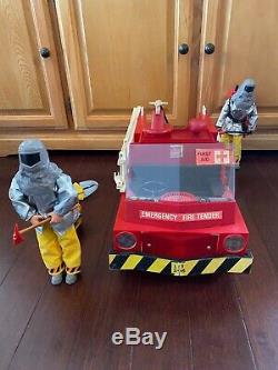Rare Vintage 1968 Action Man FIRE TENDER with Box and more