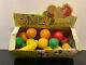 Rare Vintage Ce-de's Candy Filled Plastic Fruits With Display Box Free Shipping