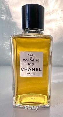 Rare Vintage CHANEL No. 5 Eau de Cologne Paris Gold Foil Sealed with Original Box