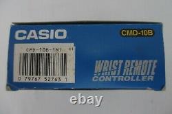 Rare Vintage Casio CMD-10B Remote Control Module TV/VCR Wrist Watch-New in Box
