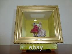 Rare Vintage Danseur Double LV Dancers Ballerina Automaton Reuge Music Box