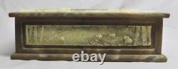 Rare Vintage Incolay Stone Grizzly Family Jewelry/Trinket Box EXC