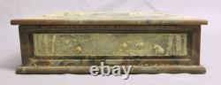 Rare Vintage Incolay Stone Grizzly Family Jewelry/Trinket Box EXC