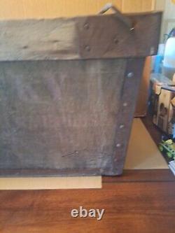 Rare Vintage LUCKY WoodSteel Nesting Box Chicago Mill Lumber 21 x 17 x 15