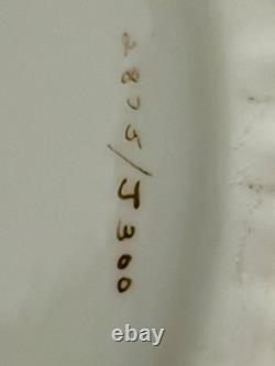 Rare Vintage Lenox Rose Porcelain Jewelry Box Hand Painted Gold Trim USA