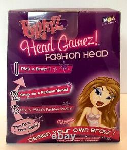 Rare Vintage MGA Bratz Head Gamez Fashion Head New Mint Condition In Box