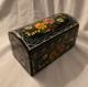Rare Vintage Mexican Olinala Jewelry Trinket Box Lacquered Linaloe Wood