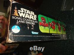 Rare Vintage Star Wars Sonic Controlled Landspeeder in Original Box
