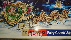 Rare vintage PIFCO Fairy Coach Christmas Lights Box only