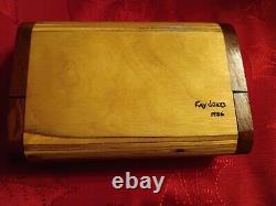 Ray Jones Handmade Pencil Box, Or Trinket Biore And Birch 1986 Vintage