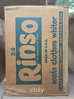 Rinso Vintage Soap Powder 1930s Case 24 Boxes Unopened