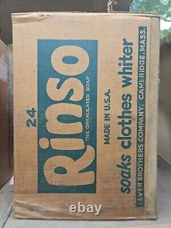 Rinso Vintage Soap Powder 1930s Case 24 Boxes Unopened