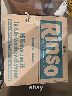 Rinso Vintage Soap Powder 1930s Case 24 Boxes Unopened