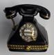 Rochard Limoges Trinket Box Vintage Black Rotary Telephone With 24k Gold Detailing