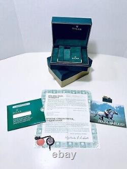 Rolex Vintage Green Datejust Watch Box Only With Authentic Blank Paperwork Plus