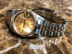 Rolex lady Datejust 18k Gold / Steel with Jubilee Bracelet 69173 w Rolex Box