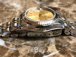 Rolex lady Datejust 18k Gold / Steel with Jubilee Bracelet 69173 w Rolex Box