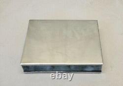 SALE! FINE Handcrafted Nephrite Jade Panels & Silver Treasure Box Matching Tray