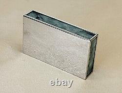 SALE! FINE Handcrafted Nephrite Jade Panels & Silver Treasure Box Matching Tray