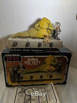 STAR WARS Vintage JABBA THE HUTT Action Playset with Box Return of the Jedi 1983