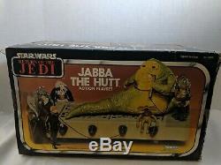 STAR WARS Vintage JABBA THE HUTT Action Playset with Box Return of the Jedi 1983