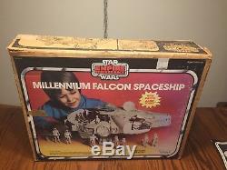 STAR WARS Vintage MILLENNIUM FALCON 100% COMPLETE Working with ESB BOX Millenium
