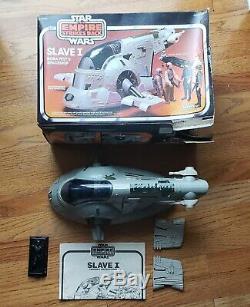 STAR WARS Vintage SLAVE-1 ONE 1981 EMPIRE STRIKES BACK Complete Box instructions