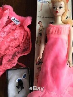 STUNNING BLONDE # 3 Vintage Barbie Doll Ponytail with Box Mattel