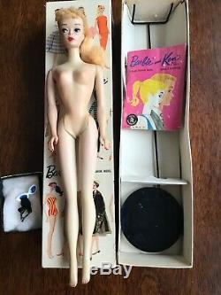 STUNNING BLONDE # 3 Vintage Barbie Doll Ponytail with Box Mattel